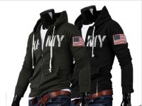 Sudadera bordado bandera americana